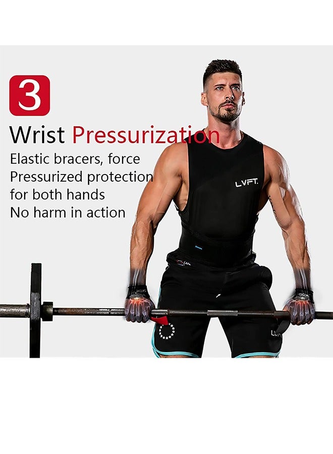 إس كي دي كي أحزمة رفع معصم من القطن من SKDK - أحزمة رفع معصم مبطنة بالنيوبرين ووسائد معصم مضادة للانزلاق من السيليكون - لرفع الأثقال وكمال الأجسام وXfit وتدريب القوة - Image 2