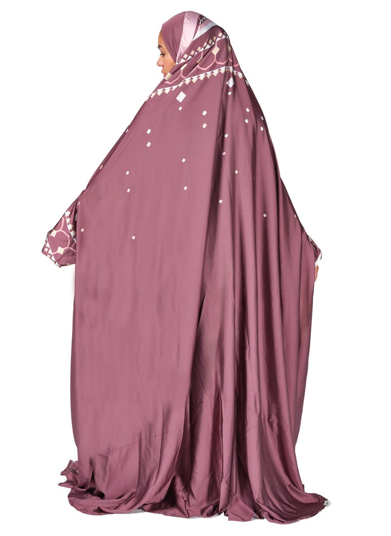 صبر ثوب صلاة صبر لاهور، عنابي  - Image 3