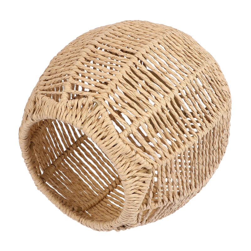 1pc Paper Woven Lampshade Lamp Shade Ceiling Light Shade Decoration Chinese Style Lampshade - Image 1