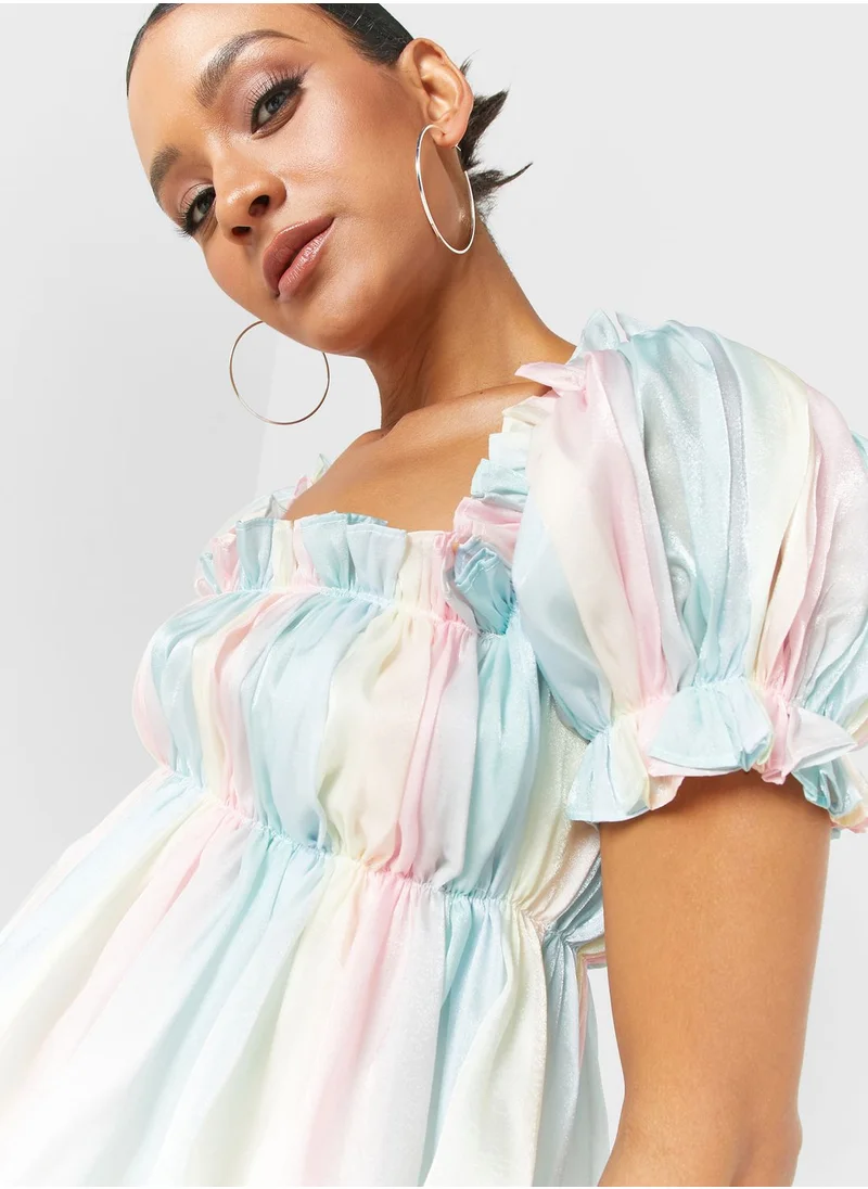 Ginger Urban Minx Bardot Printed Top