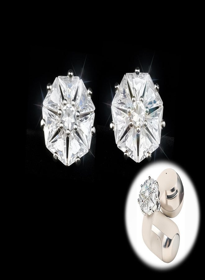 ريير مشابك أذن أنيقة ومزخرفة متوافقة مع أطراف سماعات Shokz OpenDots One - حلقات زركونيا لامعة فريدة من نوعها تجعل سماعات الأذن الخاصة بك مميزة (زوج) - Image 1