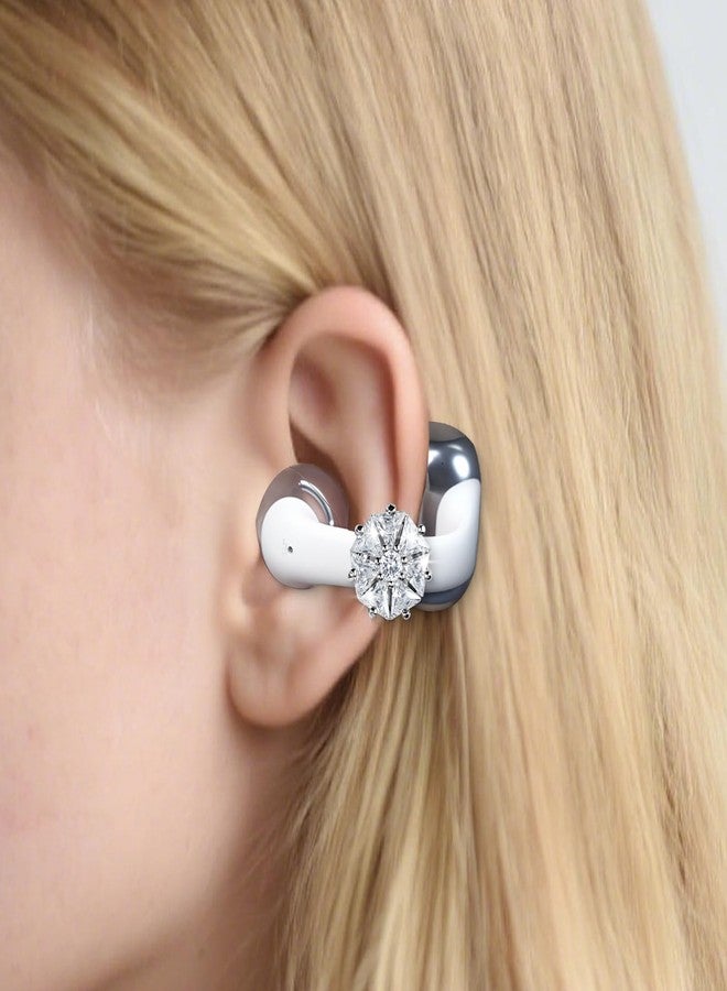 ريير مشابك أذن أنيقة ومزخرفة متوافقة مع أطراف سماعات Shokz OpenDots One - حلقات زركونيا لامعة فريدة من نوعها تجعل سماعات الأذن الخاصة بك مميزة (زوج) - Image 2