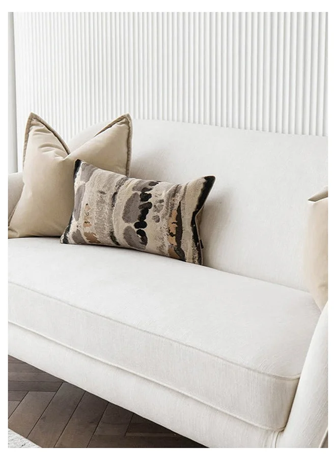 KNOT HOME Cushion Set (With Filler) Sandy Bundle Pillow Knot Home Cover Case with Fillers for Modern Sofa Contemporary Living Room Bedroom and Office Soft Filling Washable