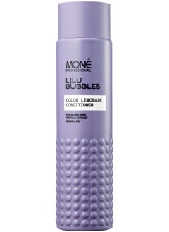 MONE Professional Lilu Bubbles Color Lemonade Conditioner - Conditioner For Bleached Hair (Not Silver, Not Purple) With Marula Oil And Truffle Extract, Marula Oil Provides Protection From Environmental Damage, Moisturizes, And Combats Frizz, Truffle Extract Rich In Amino Acids, Proteins, Antioxidants, And Minerals Restores And Strengthens Damaged Hair, D-panthenol Offers Effective Hydration, 300ml  - Image 1