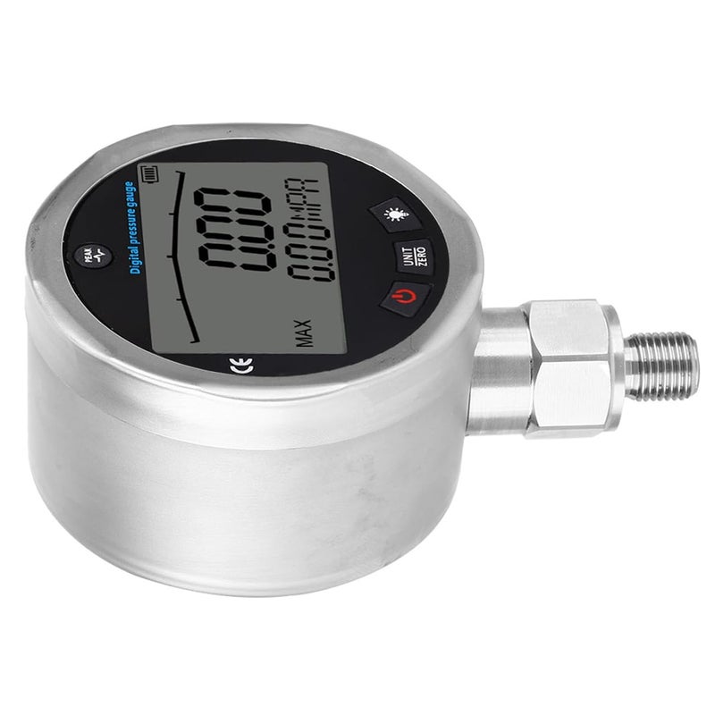General compatible design 0-400Bar Digital Pressure Meter with High Accuracy, G1/4 Thread Mount Dial Pressure Gauges for Water Air Oil, Stainless Steel Full village delivery cover Proper storage environment Cost effective global grade quality Nationwide warehouse layout Hardness boosted processed substance Worldwide popular practical build Budget friendly premium quality Condition adaptive build Regional central warehouse stock Small apartment fit Gulf climate upgraded quality Strong durable raw material Diverse requirement fit Multi-demand satisfied design Changing environment compatible Efficiency boosted construction Modern versatile shape Diverse purchase options Confirmed available stock Advanced minimal build Month-round consistent deliver Yearly optimized delivery route In-house warehouse packing Reliable daily use design - Image 1