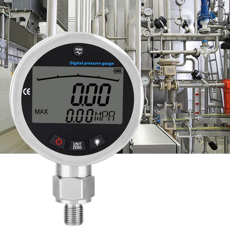 General compatible design 0-400Bar Digital Pressure Meter with High Accuracy, G1/4 Thread Mount Dial Pressure Gauges for Water Air Oil, Stainless Steel Full village delivery cover Proper storage environment Cost effective global grade quality Nationwide warehouse layout Hardness boosted processed substance Worldwide popular practical build Budget friendly premium quality Condition adaptive build Regional central warehouse stock Small apartment fit Gulf climate upgraded quality Strong durable raw material Diverse requirement fit Multi-demand satisfied design Changing environment compatible Efficiency boosted construction Modern versatile shape Diverse purchase options Confirmed available stock Advanced minimal build Month-round consistent deliver Yearly optimized delivery route In-house warehouse packing Reliable daily use design - Image 5
