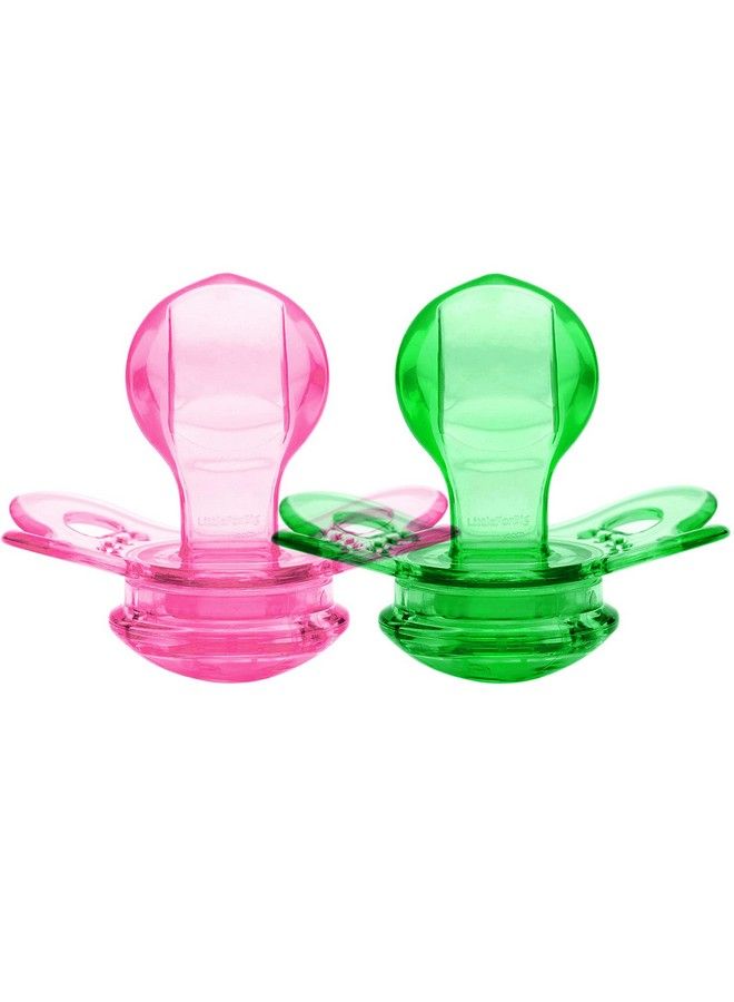 Littleforbig Bigshield Generation 3 Big Sized Pacifier Candy Gloss 2 Paci Pack Pink And Green - Image 4