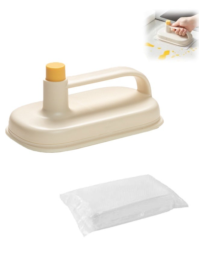 HOMESTAR Disposable Magic Brush Protecting Hands Cleaning Rag,Kitchen Degreasing Specialized Cleaning Cloth,Bathroom Lazy Person Cleanin (with 50 Pcs Rags) - Image 1