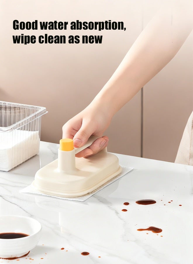 HOMESTAR Disposable Magic Brush Protecting Hands Cleaning Rag,Kitchen Degreasing Specialized Cleaning Cloth,Bathroom Lazy Person Cleanin (with 50 Pcs Rags) - Image 3