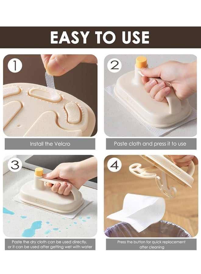 HOMESTAR Disposable Magic Brush Protecting Hands Cleaning Rag,Kitchen Degreasing Specialized Cleaning Cloth,Bathroom Lazy Person Cleanin (with 50 Pcs Rags) - Image 4