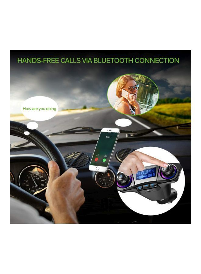 NIBEMINENT Car Bluetooth FM Transmitter MP3 Player YChoice365 Black/Grey  - Image 4