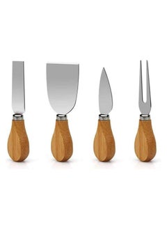 Hihonor Round Cheese Tray and Charcuterie Board Set. Bamboo Round Cheese Board. Charcuterie Cheese Boards. Charcuterie Boards Gift Set. Wood Cheese Board with Knives Set. Charcuterie Party Platter.  - Image 4