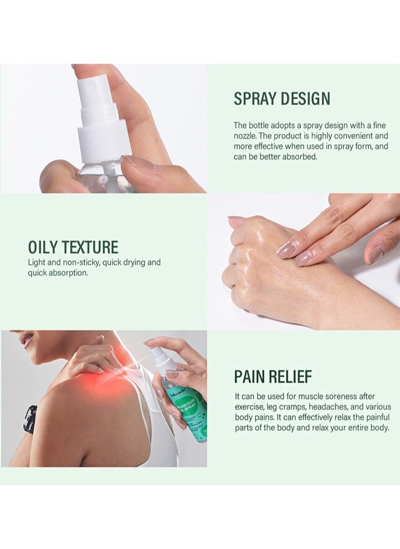 lakerain - Magnesium Oil Spray，Mineral Essential Massage Oil Multi-Use Improve Sleep Reduce Stress Soothes Skin Relieve Pain（100ml） - Image 1