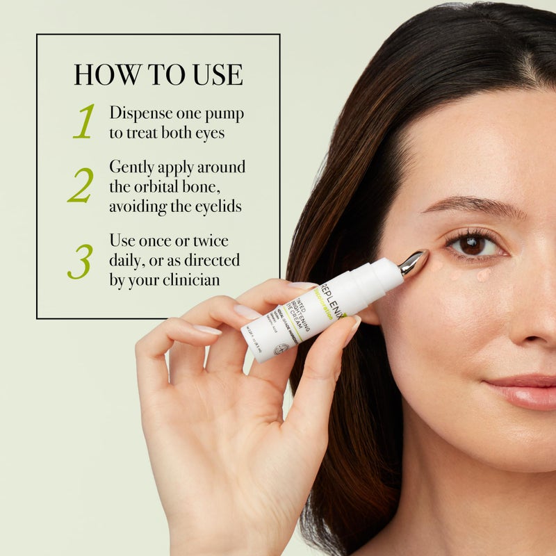 Replenix Anti-Aging Tinted Brightening Eye Cream, 0.29 Fl Oz, Medical Grade Hyaluronic Acid Under Eye Cream, Helps Blur Dark Circles, Fine Lines & Hyperpigmentation, All Skin Types - Image 4