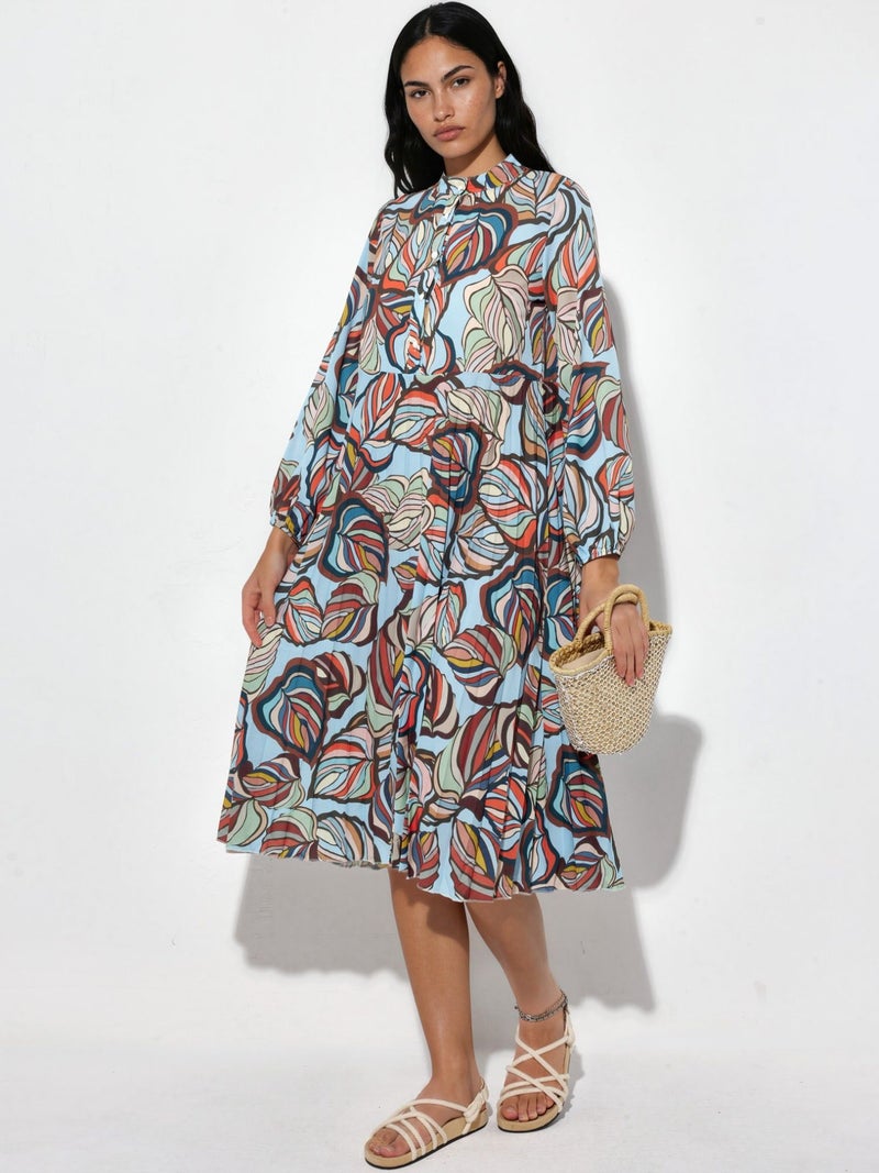 Jennyfer Floral Chiffon Belted Midi Dress - Image 2