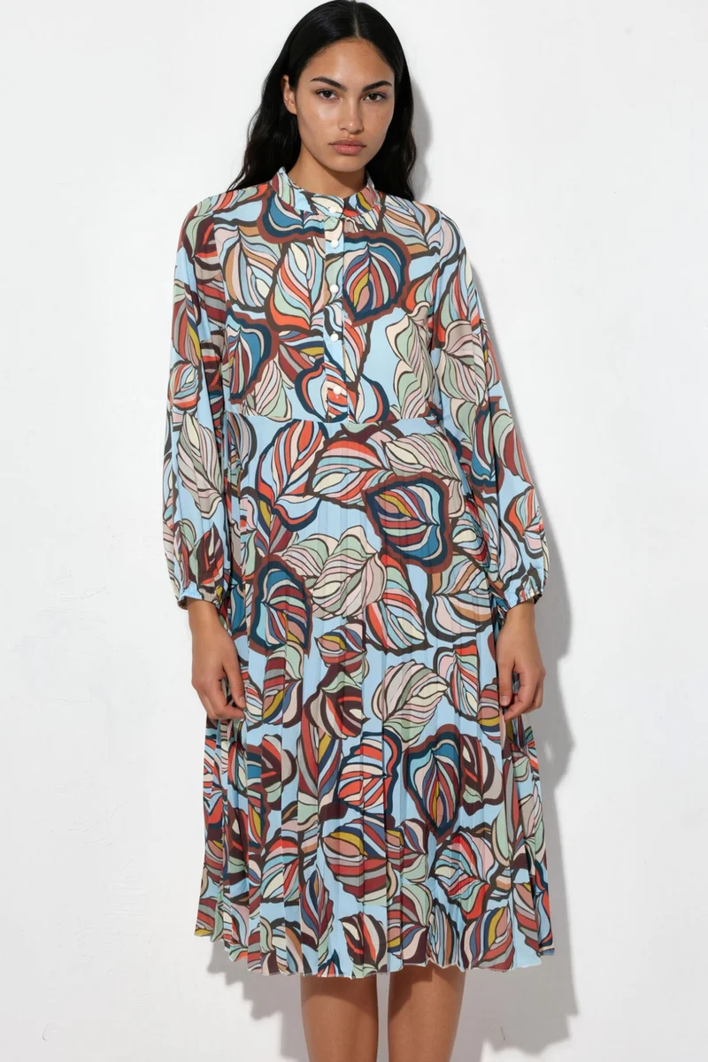 Jennyfer Floral Chiffon Belted Midi Dress