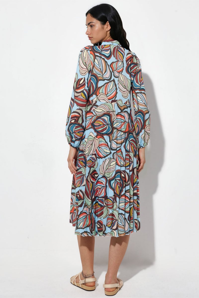 Jennyfer Floral Chiffon Belted Midi Dress - Image 3