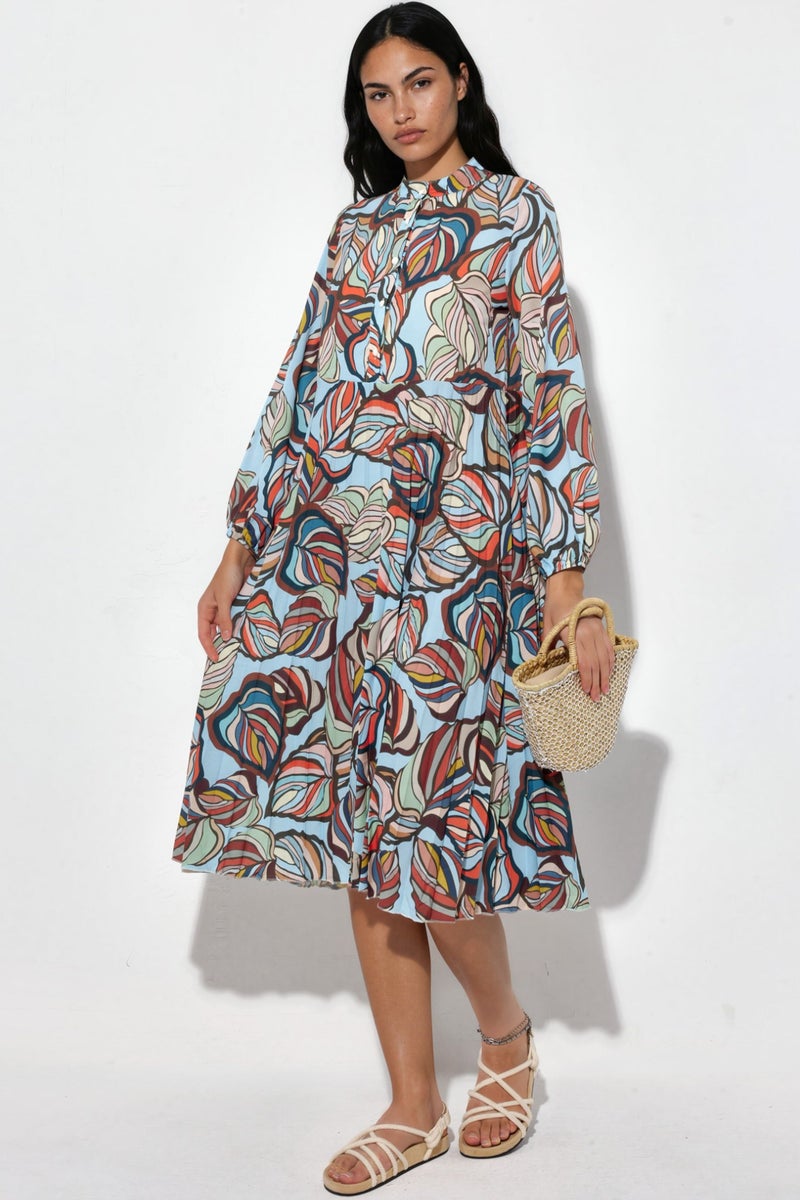Jennyfer Floral Chiffon Belted Midi Dress - Image 2