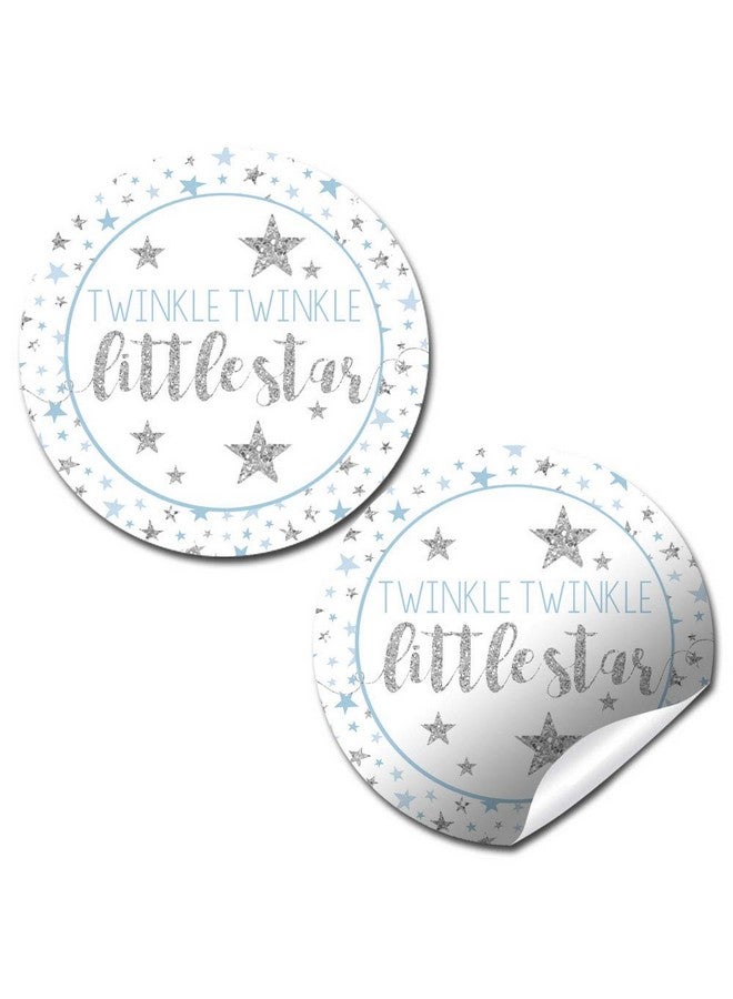 Amanda Creation Twinkle Twinkle Little Star Boy Baby Sprinkle Baby Shower Thank You Sticker Labels 40 2" Party Circle Stickers By Amandacreation Great For Party Favors Envelope Seals & Goodie Bags - Image 2