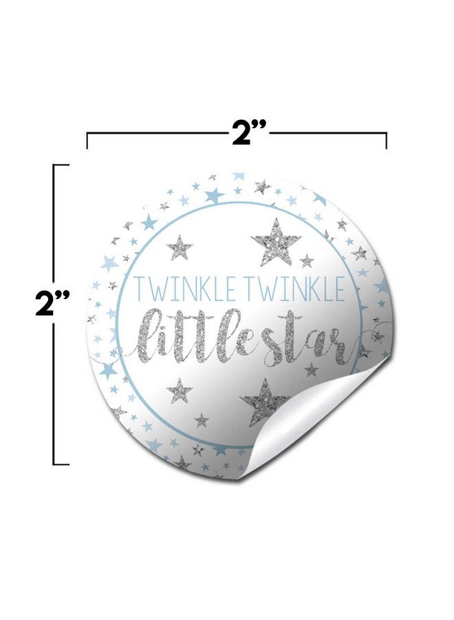 Amanda Creation Twinkle Twinkle Little Star Boy Baby Sprinkle Baby Shower Thank You Sticker Labels 40 2" Party Circle Stickers By Amandacreation Great For Party Favors Envelope Seals & Goodie Bags - Image 3