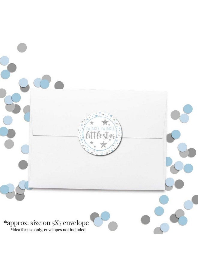 Amanda Creation Twinkle Twinkle Little Star Boy Baby Sprinkle Baby Shower Thank You Sticker Labels 40 2" Party Circle Stickers By Amandacreation Great For Party Favors Envelope Seals & Goodie Bags - Image 5