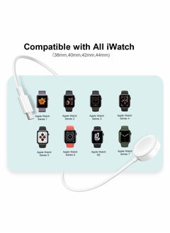 Y&D Upgraded for Apple Watch Magnetic Fast Charger to USB-C Cable (1m/Portable) Wireless Charging Compatible with Series 8/7/6/SE/5/4/3/2/1  - Image 2
