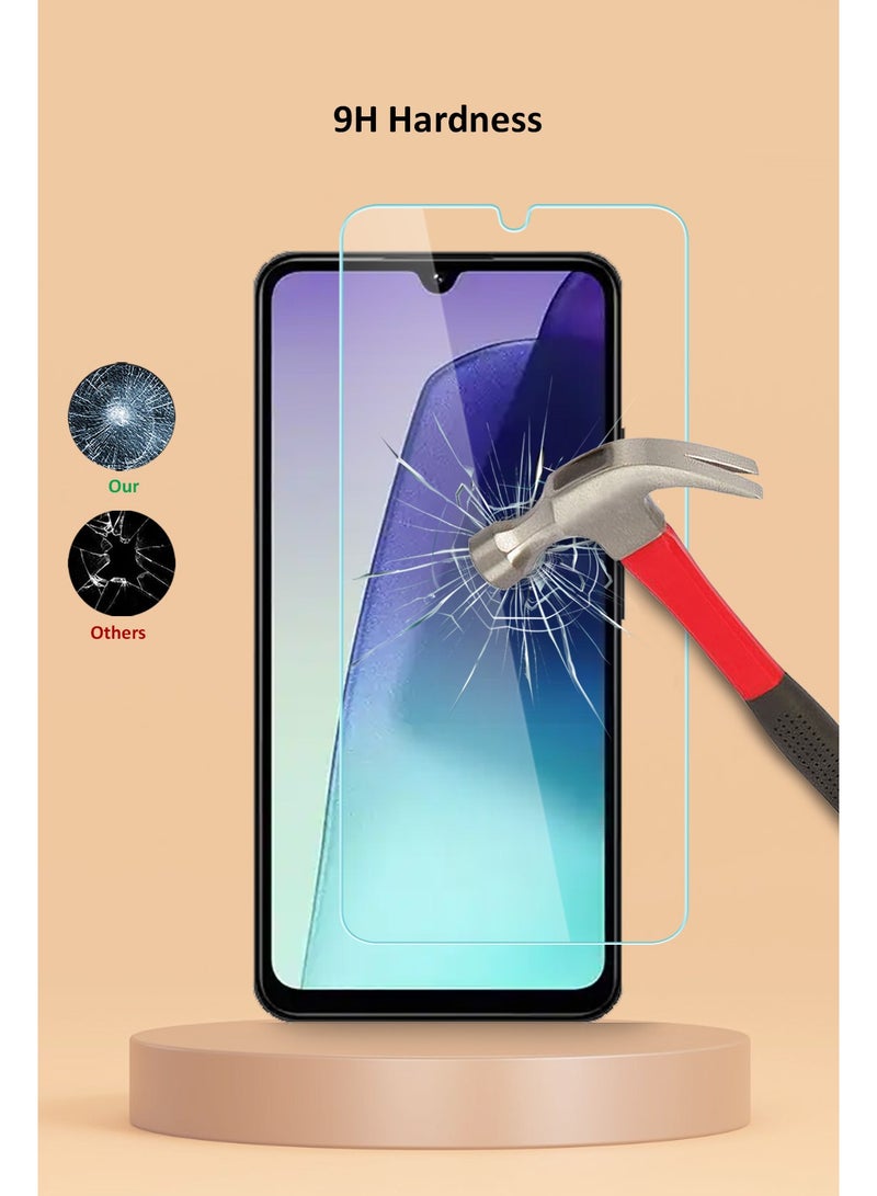 Techie حماية شاشة زجاجية مقساة HD لهاتف Xiaomi Redmi 14C / POCO C75 4G - مضادة للانعكاس ومضادة للفقاعات بصلابة 9H وسمك 0.33 مم وحواف مدورة وسهلة التركيب - Image 3