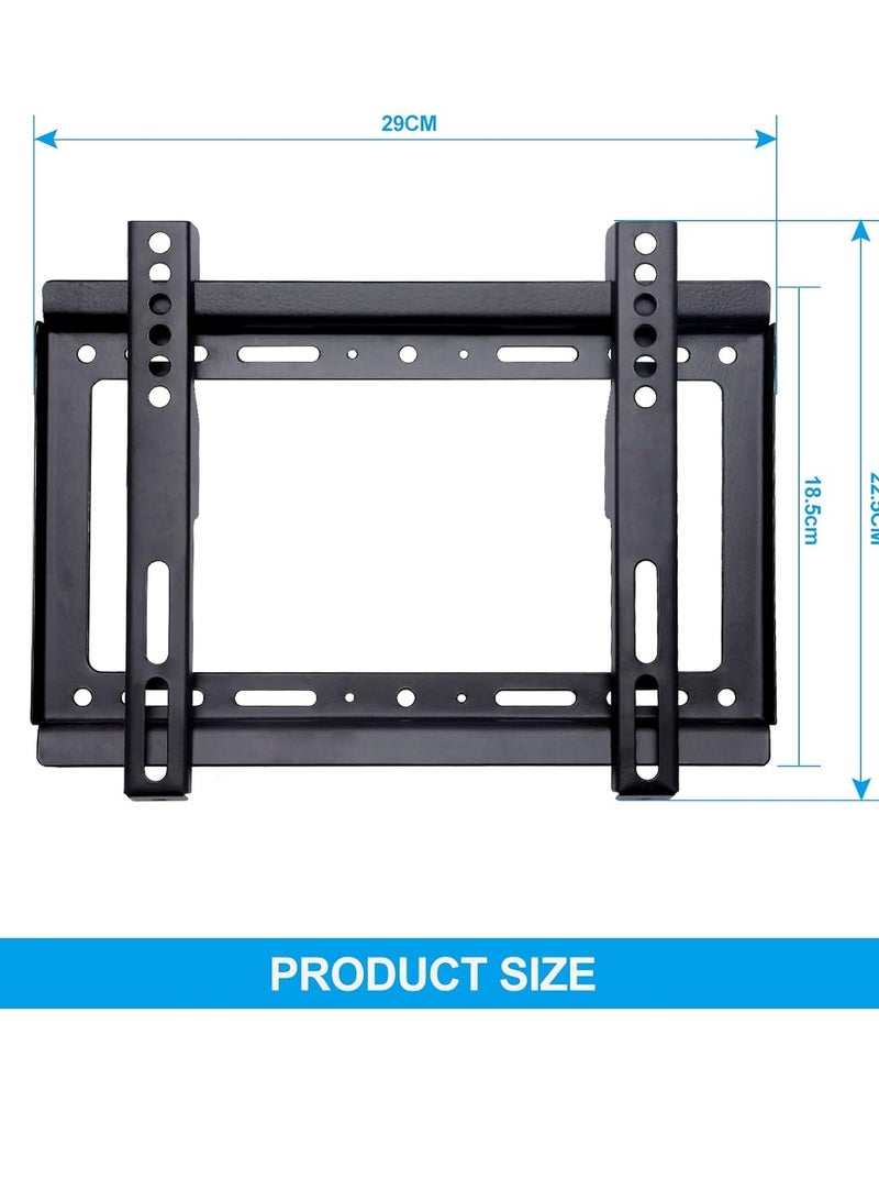 Fixed TV Wall Mount,TV Stand/Television Stands for 14-42 Inch TVs,VESA 75x75mm to 200x200mm,Mounting Bracket for LED LCD OLED Flat Curved Screen TVs - Image 5