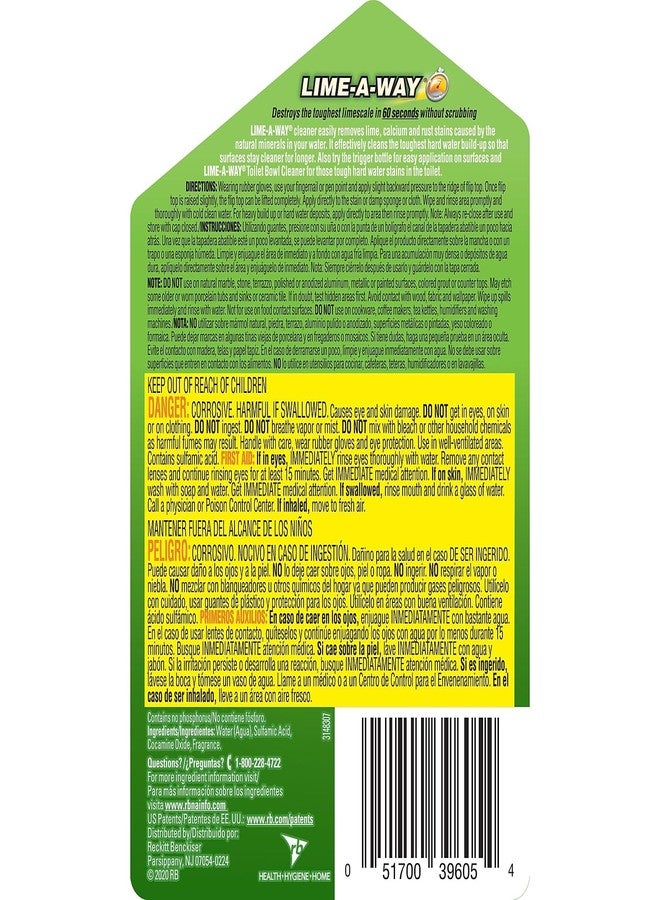 Lime-A-Way Lime, Calcium & Rust Cleaner, 28 fl oz Bottle - Image 4