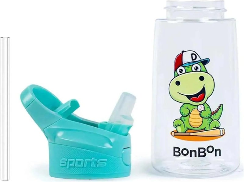 BonBon Elite Tritan Kids Water Bottle 450ml - Playful Dino - Image 2