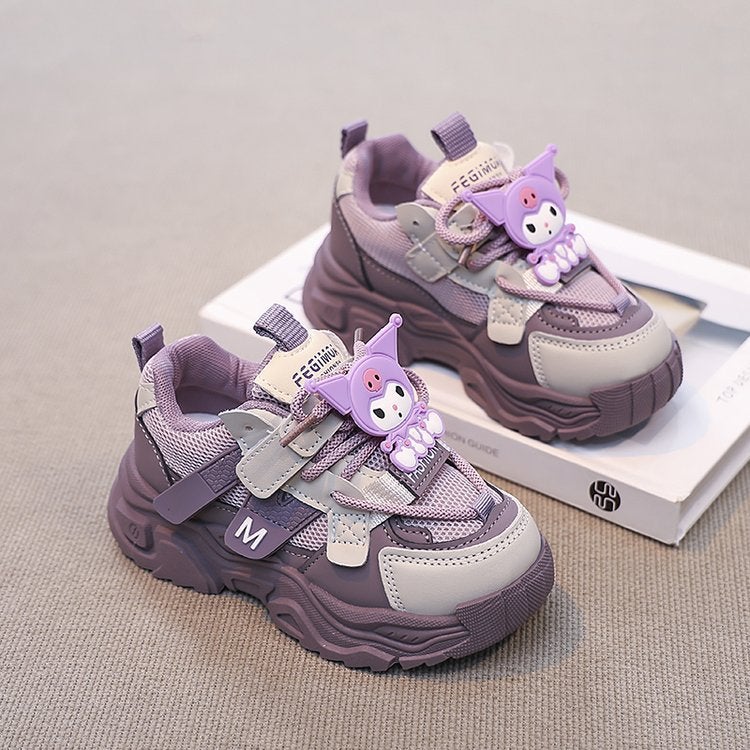 2025 Kulomi Girls Shoes Torre Shoes Double Net Breathable Children'S New Children'S Sneaker Girls Shoes - Image 5