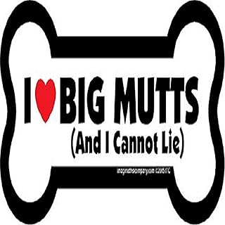 Imagine This Imagine This 4-Inch by 6-Inch Car Magnet Big Bone, I Love Big Mutts  - Image 1
