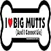 Imagine This Imagine This 4-Inch by 6-Inch Car Magnet Big Bone, I Love Big Mutts  - Image 2
