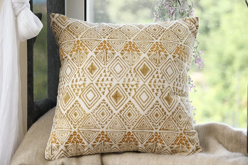 IMPEXART PVT LTD Velvet 250TC Cushion Cover 60X60 CM Multicolor 1Pc - Image 1