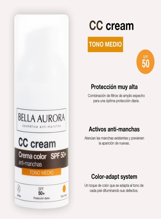 BELLA AURORA كريم بيلا أورورا سي سي ظل متوسط SPF50 بلس، 30 مل - Image 5