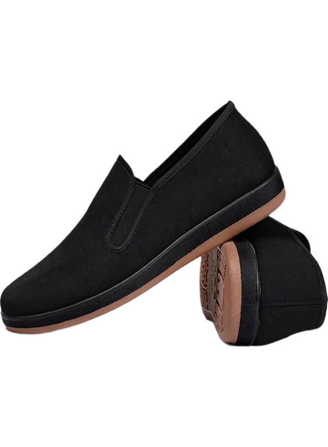 Weizhi Men'S Cloth Shoes, Traditional Beijing-Style Slip-On Shoes, Driver Work Dad Shoes, Middle-Aged And Elderly Shoes, Wz5004 - Image 1