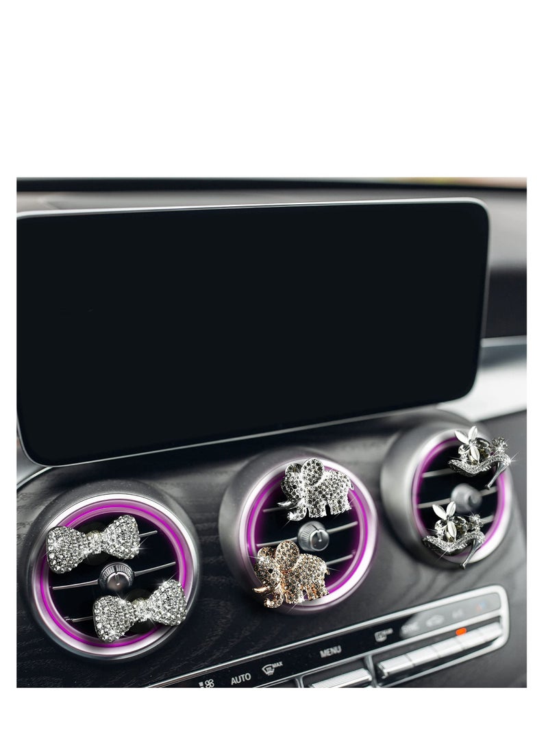 SYOSI Car Air Vent Clip Charms, Car Accessories For Women, Rhinestone Car Accessories  - Image 2