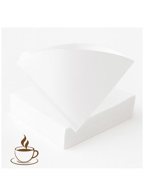 MOMENT Coffee Filters, 40 Counts 1-4Cups V02 Disposable coffee Filter Paper Cone, Compatible with V60 For Pour Over Droppers and Drip Coffee Maker.