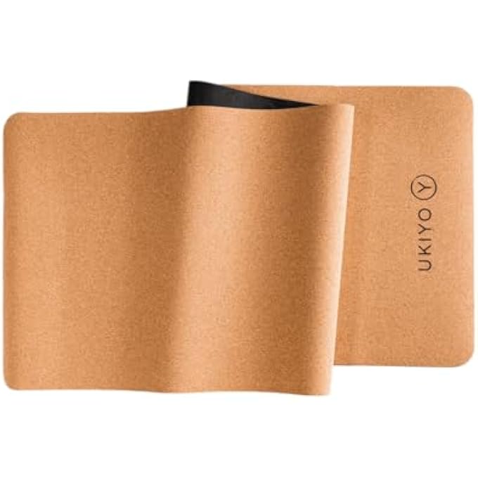 Ukiyo Natural Cork Yoga Mat, 4 Mm Thickness, Brown - Image 2