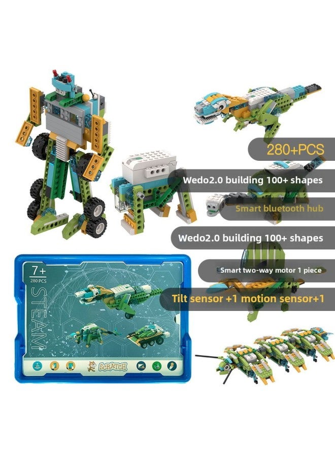 Cool Bit KJ002 Robot Course Learning Kit Compatible With Lego 9686 Power Mechanical Kit-Color:Mechanical Master Building Blocks Motor Battery Box 5 Folding s-Specifications:9686 Kit - Image 4