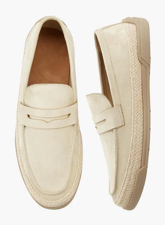 Peppermint Men Textured Espadrilles Loafers