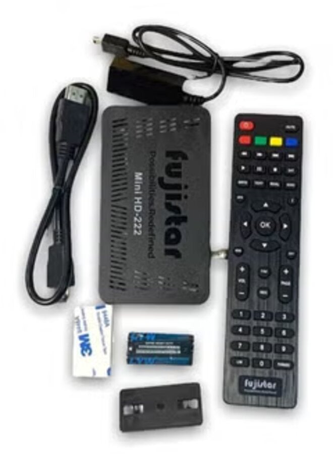 fujistar Fujistar Mini HD-222 Digital Satellite Receiver, Full HD 1080p, 4K Ultra HD Black  - Image 2