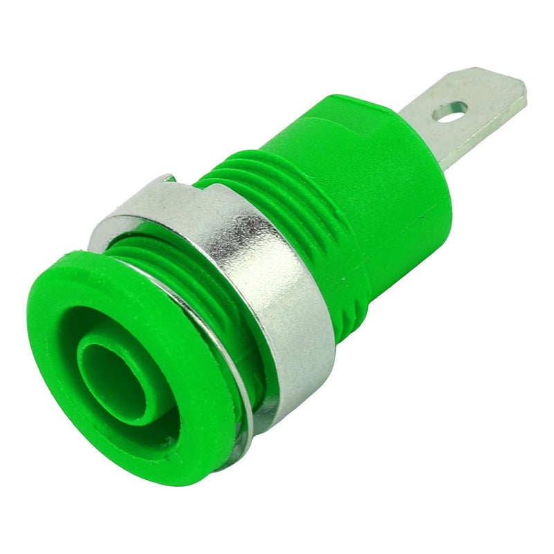 Banana Socket 4mm High Current Discharge Electrical Test Accessories Type 4 Green 50Pcs - Image 5