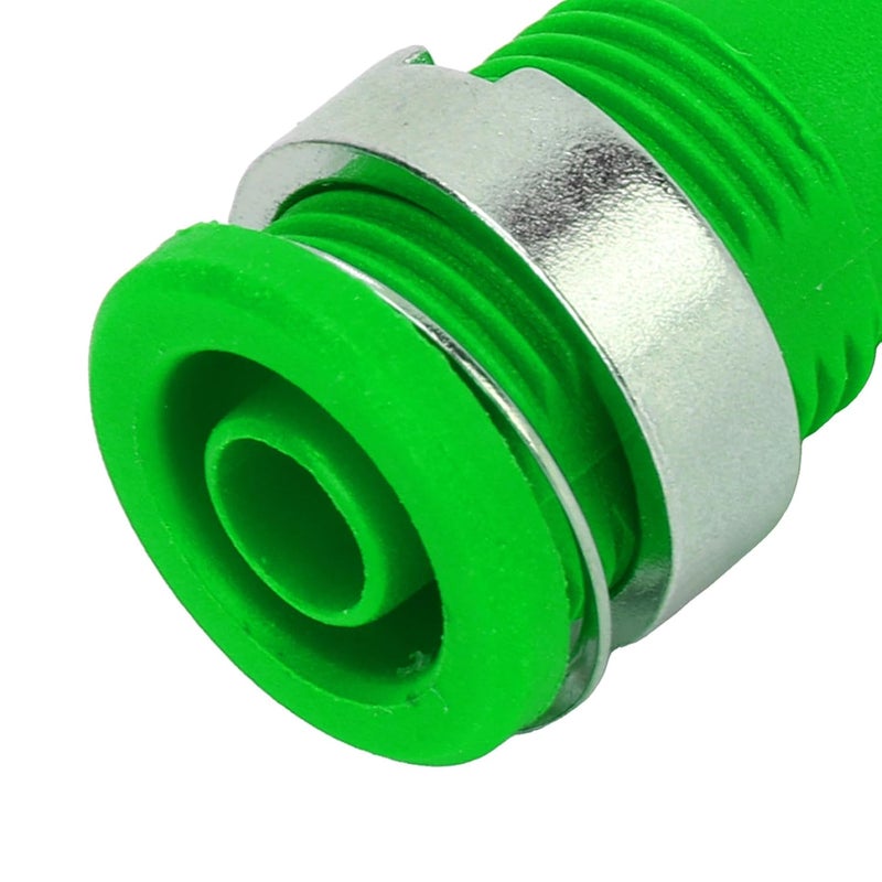 Banana Socket 4mm High Current Discharge Electrical Test Accessories Type 4 Green 50Pcs - Image 4