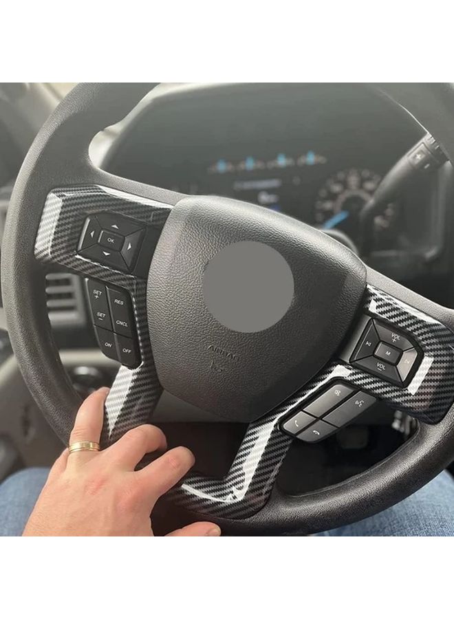 غطاء عجلة القيادة من الكروم ABS لتزيين فورد F150 وF250 وF350 وإكسبيديشن 2015-2022 - Image 5