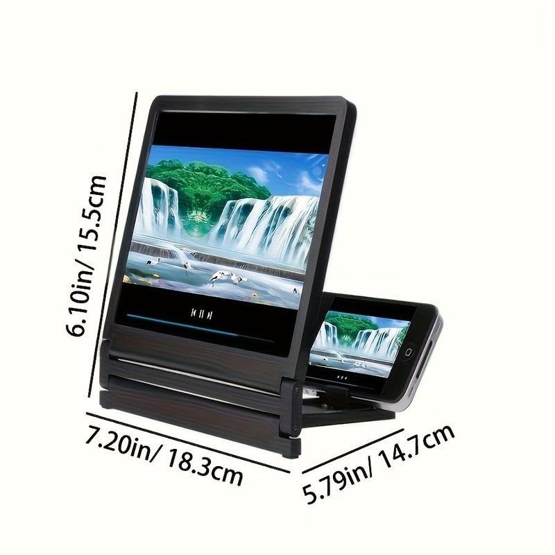 Universal Assorted 3D HD Mobile Screen Magnifier With Eye Care Stand - Image 2