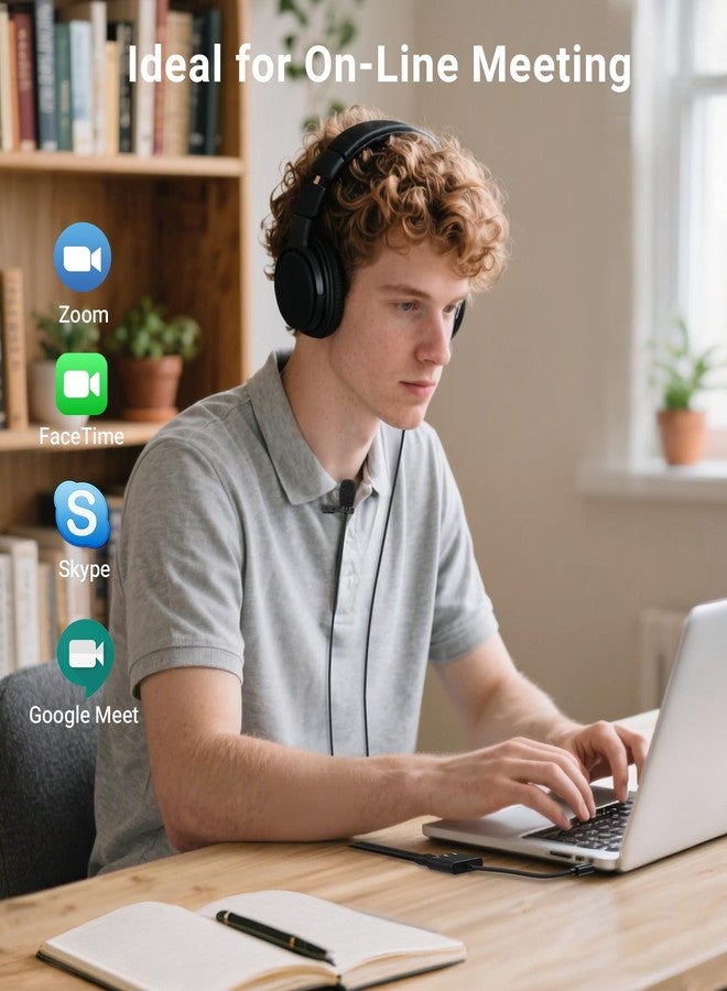 Cubilux USB C Microphone Adapter with Dual 3.5mm TRS Mic Input & Headphone Monitoring, for iPad, iPhone 16/15 Series, Android, Tablet, Ideal for Podcast, Zoom, Interview, Vlog - Image 5