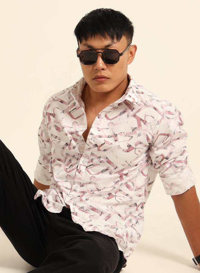 بوشيرت قميص كاجوال مطبع بالكامل - Image 1