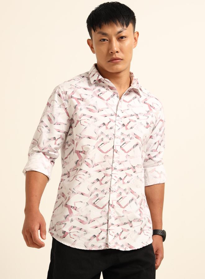 بوشيرت قميص كاجوال مطبع بالكامل - Image 3