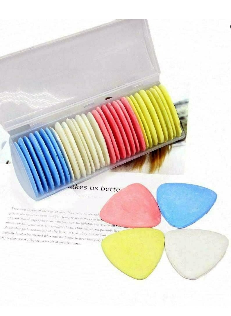 Triangle Tailors Chalk,Sewing Fabric Chalk and Fabric Markers for Quilting,Sewing Supplies Accessories(20 Pieces) - Image 4